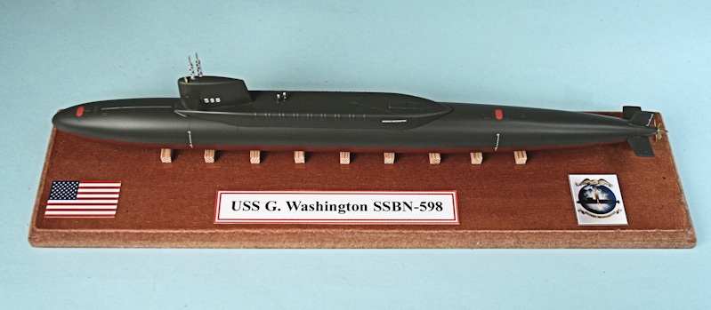 GEORGE WASHINGTON AMERICAN NUCLEAR SUB SSBN-598 MikroMir Models 1/350 U.S.S 